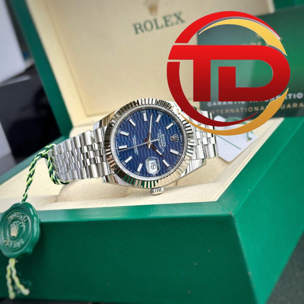 ROLEX DATEJUST 126334 MẶT XANH DƯƠNG GỢN SÓNG REP 1:1 CAO NHẤT CLEAN FACTORY