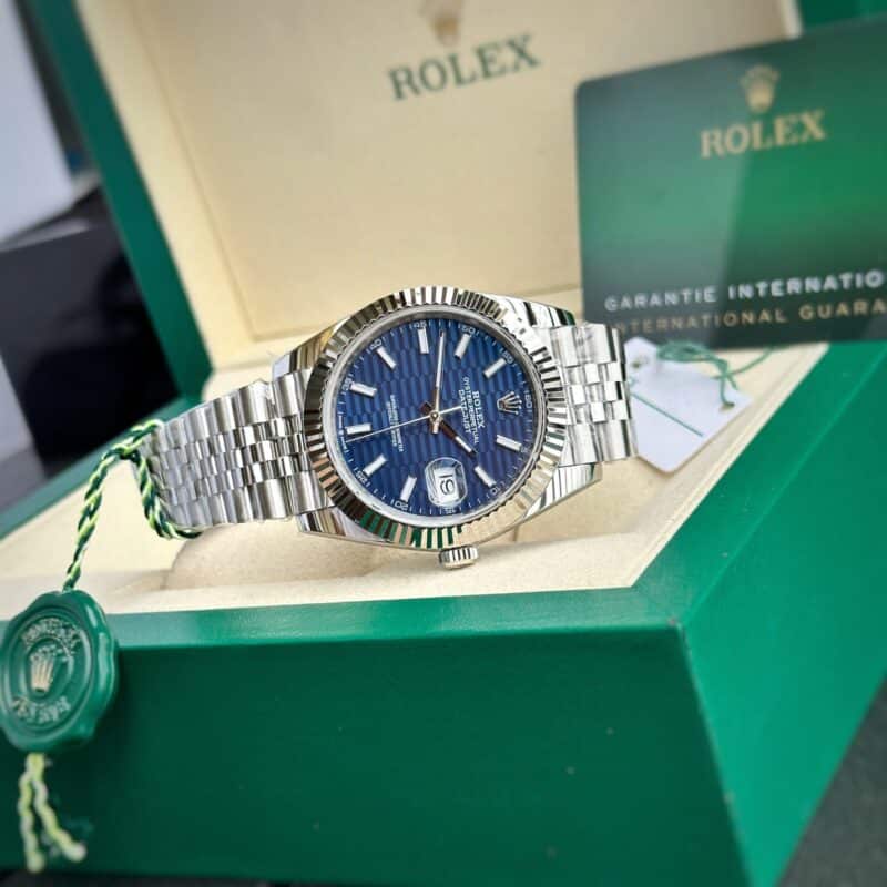 ROLEX DATEJUST 126334 MẶT XANH DƯƠNG GỢN SÓNG REP 1:1 CAO NHẤT CLEAN FACTORY