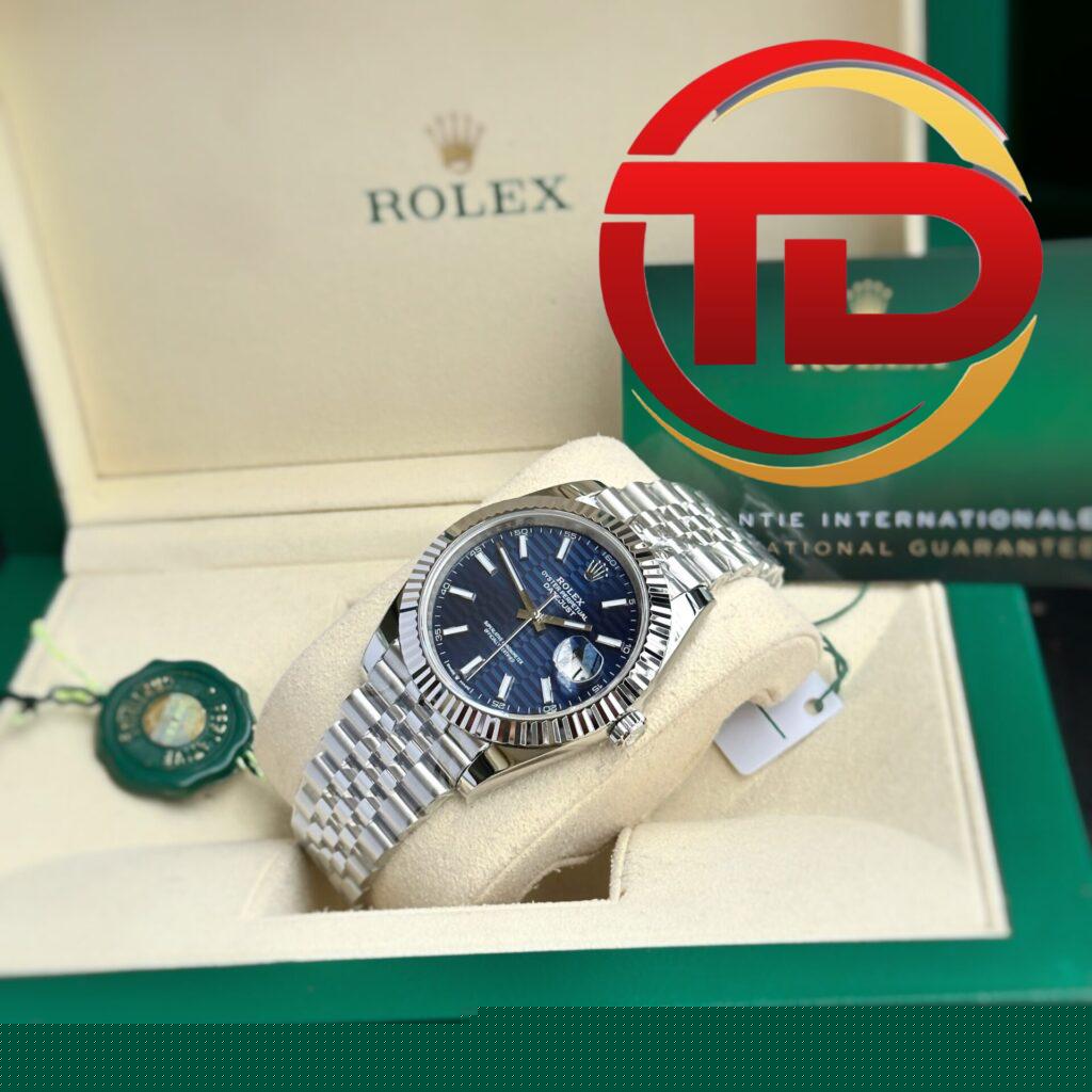 ROLEX DATEJUST 126334 MẶT XANH DƯƠNG GỢN SÓNG REP 1:1 CAO NHẤT CLEAN FACTORY