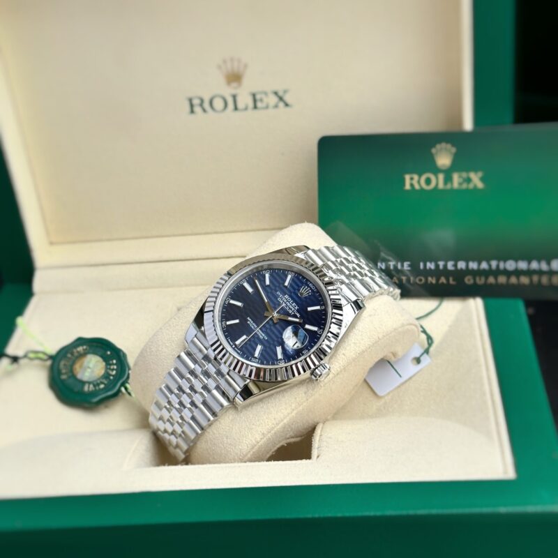 ROLEX DATEJUST 126334 MẶT XANH DƯƠNG GỢN SÓNG REP 1:1 CAO NHẤT CLEAN FACTORY