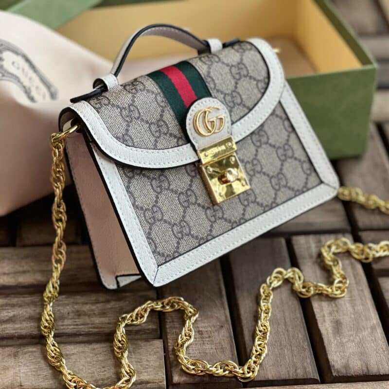 TÚI XÁCH GUCCI CAO CẤP OPHIDIA HỌA TIẾT CHẤT LIỆU CANVAS THỜI TRANG FULLBOX