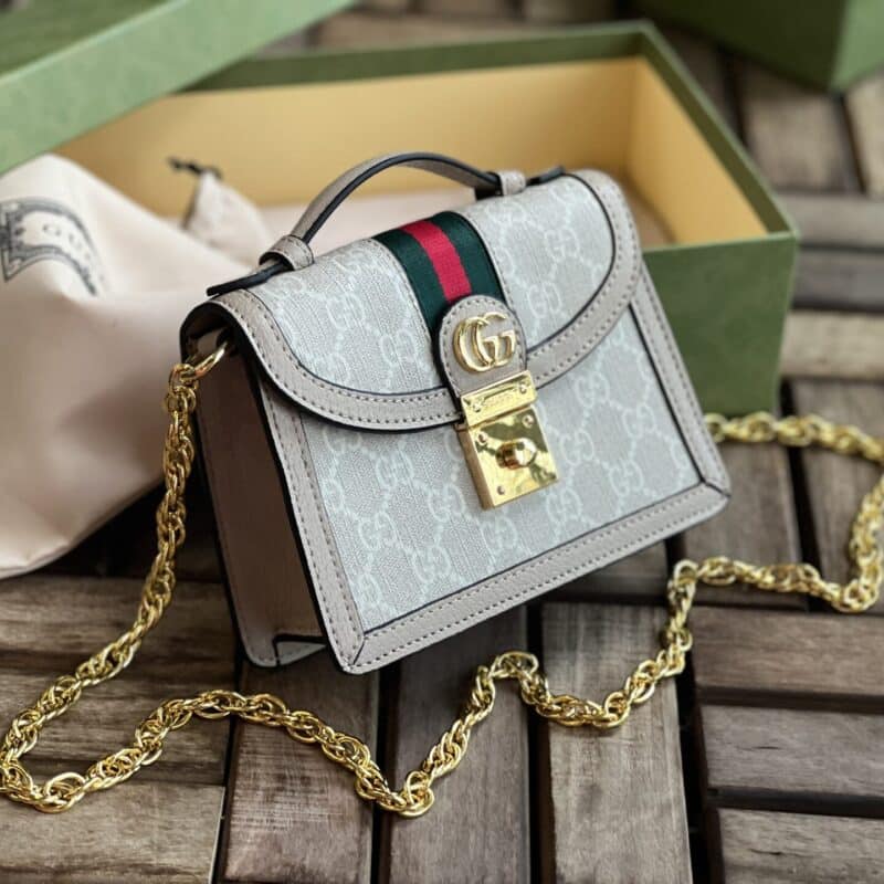 TÚI XÁCH GUCCI CAO CẤP OPHIDIA HỌA TIẾT CHẤT LIỆU CANVAS THỜI TRANG FULLBOX