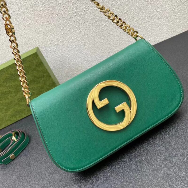 TÚI KẸP NÁCH GUCCI BLONDIE KHÓA VÀNG FULLBOX LOGO CHỮ G LỒNG NHAU SIÊU CẤP