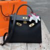 TÚI HERMES KELLY 28 ESPOM KHÂU TAY SIÊU CẤP LIKE AUTH MÀU ĐEN