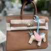 TÚI HERMES BIRKIN 25 SWIFT KHÂU TAY SIÊU CẤP LIKE AUTH MÀU NÂU