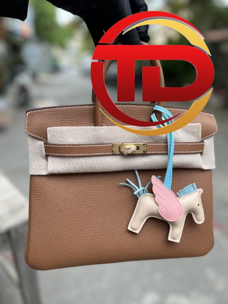 TÚI HERMES BIRKIN 25 SWIFT KHÂU TAY SIÊU CẤP LIKE AUTH MÀU NÂU