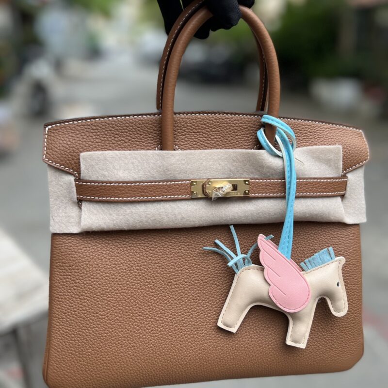 TÚI HERMES BIRKIN 25 SWIFT KHÂU TAY SIÊU CẤP LIKE AUTH MÀU NÂU