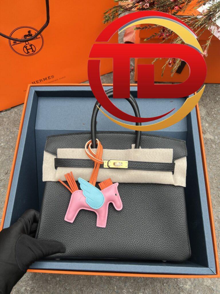 TÚI HERMES BIRKIN 25 SWIFT KHÂU TAY SIÊU CẤP LIKE AUTH MÀU ĐEN