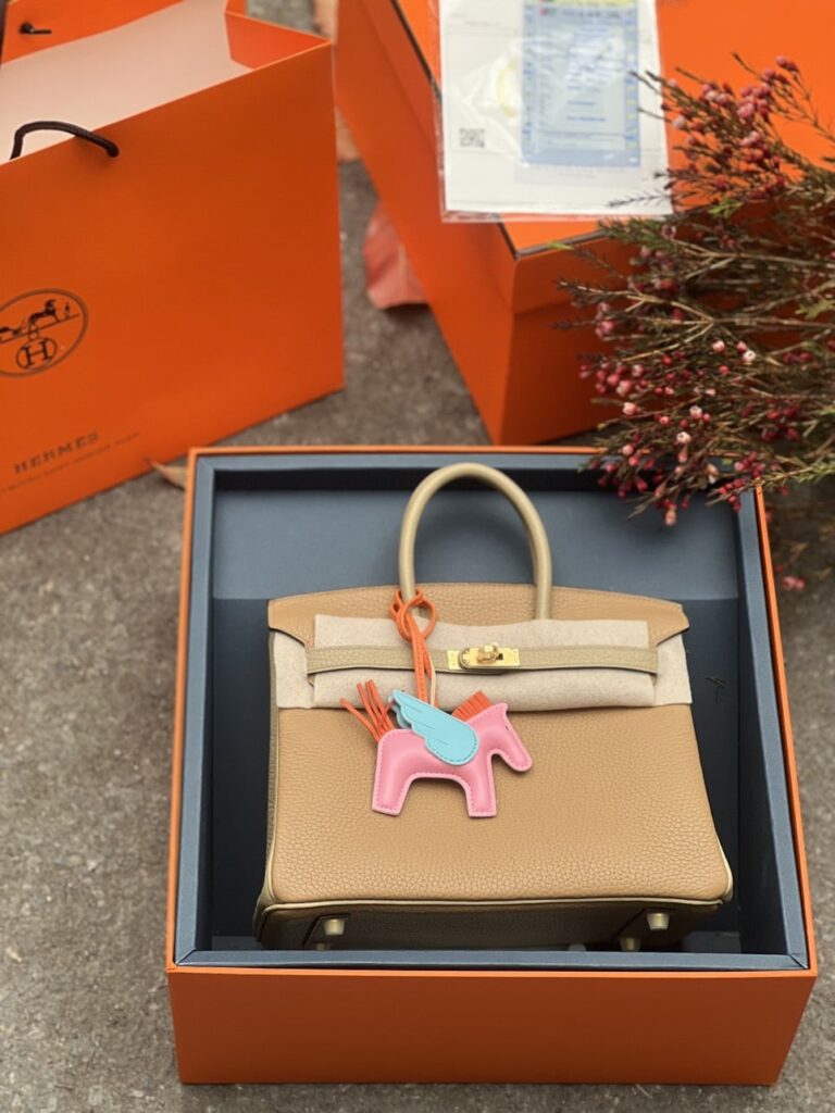 TÚI HERMES BIRKIN 25 SWIFT KHÂU TAY SIÊU CẤP LIKE AUTH MÀU BE