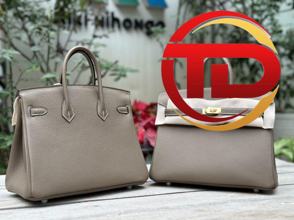 TÚI HERMES BIRKIN 25 SWIFT KHÂU TAY SIÊU CẤP LIKE AUTH MÀU GHI XÁM
