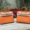 TÚI HERMES BIRKIN 25 SWIFT KHÂU TAY SIÊU CẤP LIKE AUTH MÀU CAM