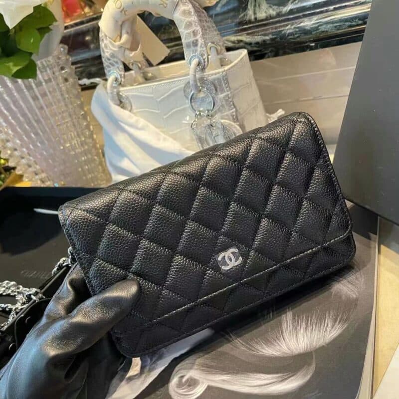 TÚI CHANEL WALLET ON CHAIN BLACK BAG SIÊU CẤP