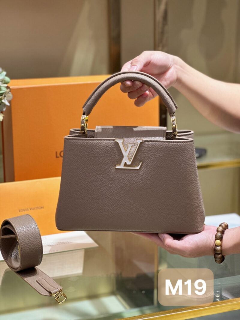 TÚI XÁCH LV LOUIS VUITTON CAPUCINES CAO CẤP KHÓA VÀNG FULLBOX