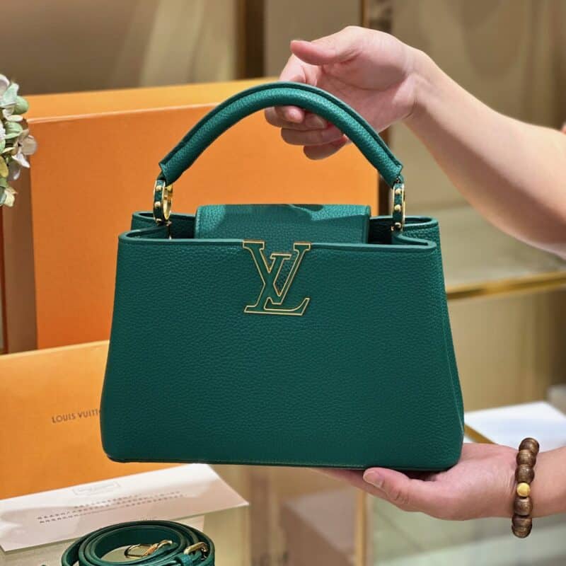 TÚI XÁCH LV LOUIS VUITTON CAPUCINES CAO CẤP KHÓA VÀNG FULLBOX