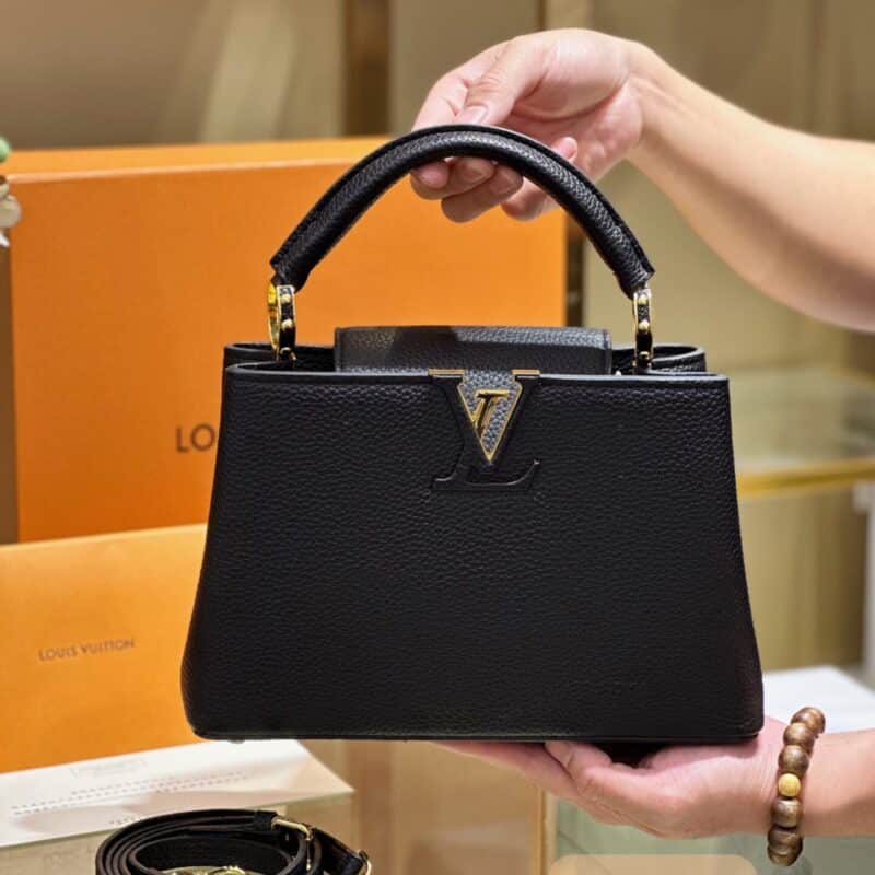 TÚI XÁCH LV LOUIS VUITTON CAPUCINES CAO CẤP KHÓA VÀNG FULLBOX