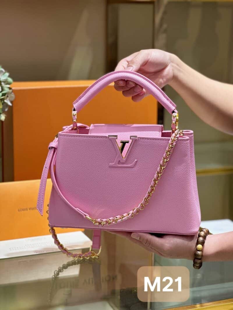 TÚI XÁCH LV LOUIS VUITTON CAPUCINES CAO CẤP KHÓA VÀNG FULLBOX