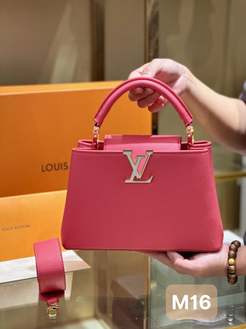 TÚI XÁCH LV LOUIS VUITTON CAPUCINES CAO CẤP KHÓA VÀNG FULLBOX