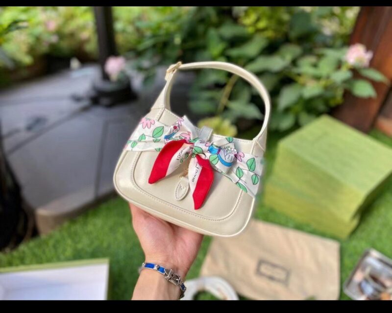 TÚI GUCCI JACKIE 1961 MINI HOBO BAG SUPER MÀU TRẮNG
