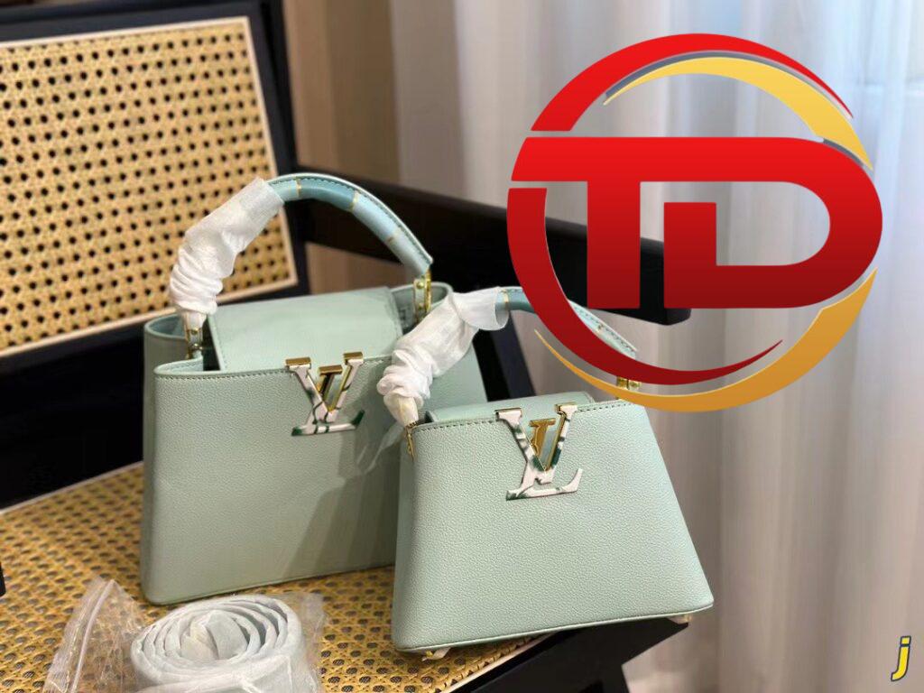 TÚI XÁCH LV LOUIS VUITTON CAPUCINES HANDLE BAG SUPER MÀU XANH MINT