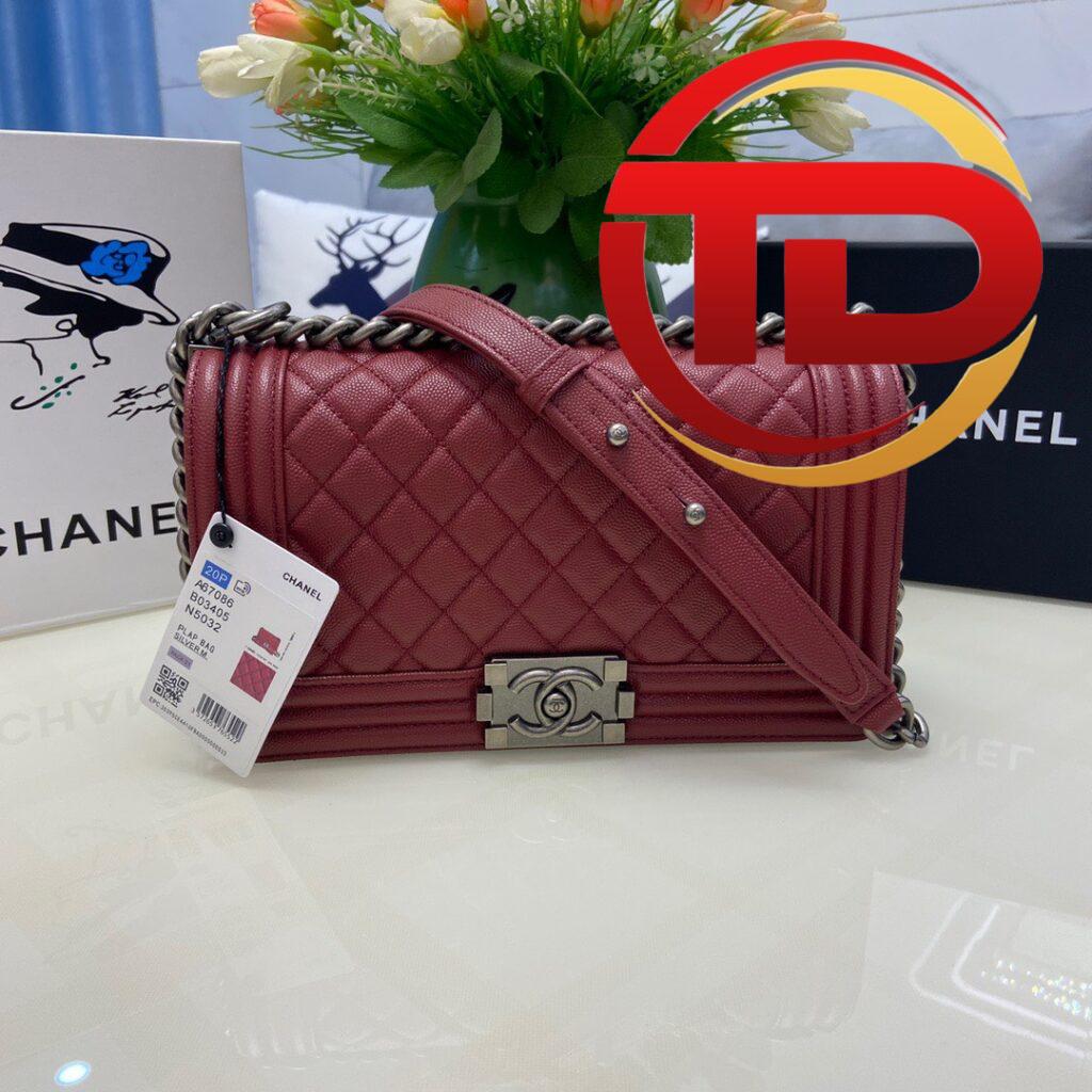 TÚI CHANEL SAC BOY KHÂU TAY SIÊU CẤP MÀU ĐỎ