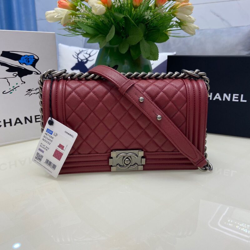 TÚI CHANEL SAC BOY KHÂU TAY SIÊU CẤP MÀU ĐỎ