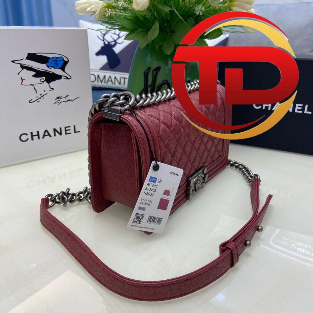 TÚI CHANEL SAC BOY KHÂU TAY SIÊU CẤP MÀU ĐỎ