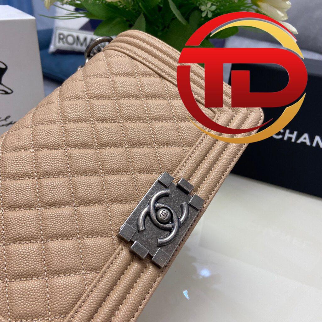 TÚI CHANEL SAC BOY KHÂU TAY SIÊU CẤP MÀU HỒNG PHẤN