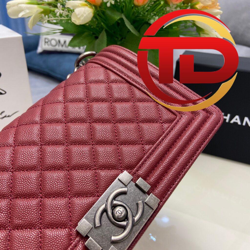 TÚI CHANEL SAC BOY KHÂU TAY SIÊU CẤP MÀU ĐỎ