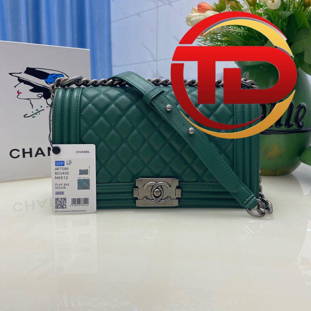 TÚI XÁCH CHANEL SAC BOY SIÊU CẤP XANH LÁ