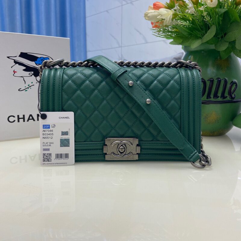 TÚI XÁCH CHANEL SAC BOY SIÊU CẤP XANH LÁ