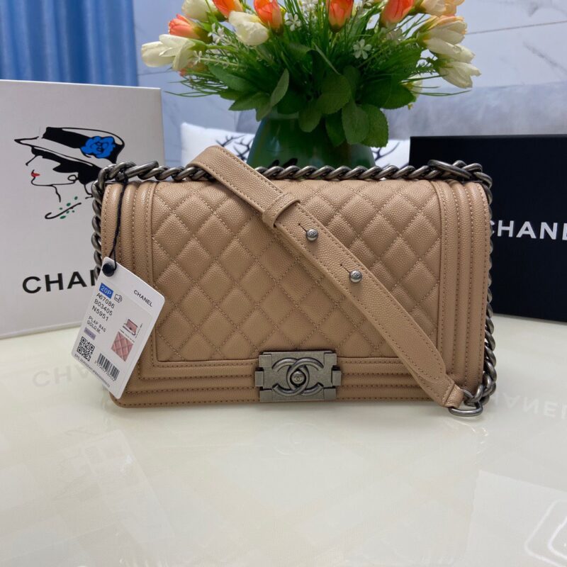 TÚI CHANEL SAC BOY KHÂU TAY SIÊU CẤP MÀU HỒNG PHẤN