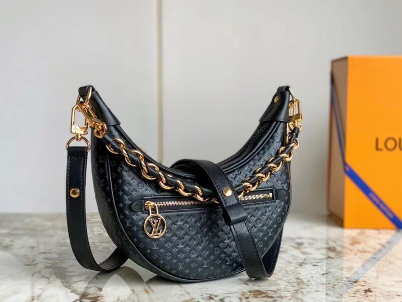 TÚI LV LOUIS VUITTON LOOP BAGUETTE BAG BLACK SIÊU CẤP