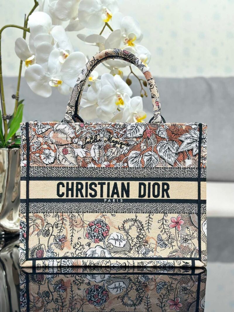 TÚI DIOR WOMEN BOOK TOTE MEDIUM SIZE SIÊU CẤP HOA CAM