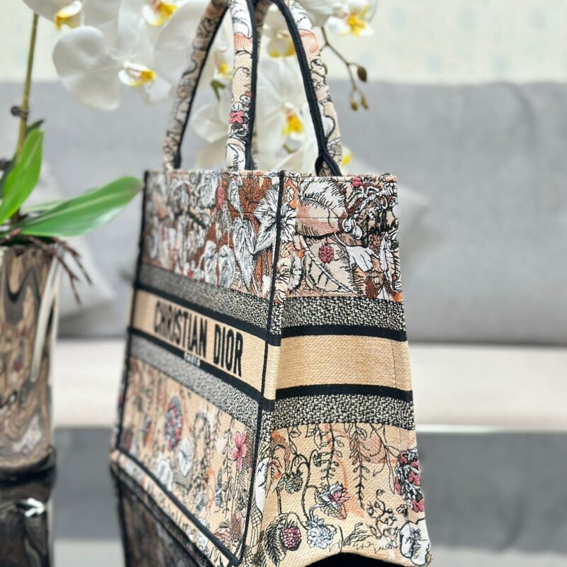 TÚI DIOR WOMEN BOOK TOTE MEDIUM SIZE SIÊU CẤP HOA CAM