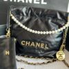 TÚI CHANEL 22 MINI SIZE HANDBAG DA ĐEN SIÊU CẤP