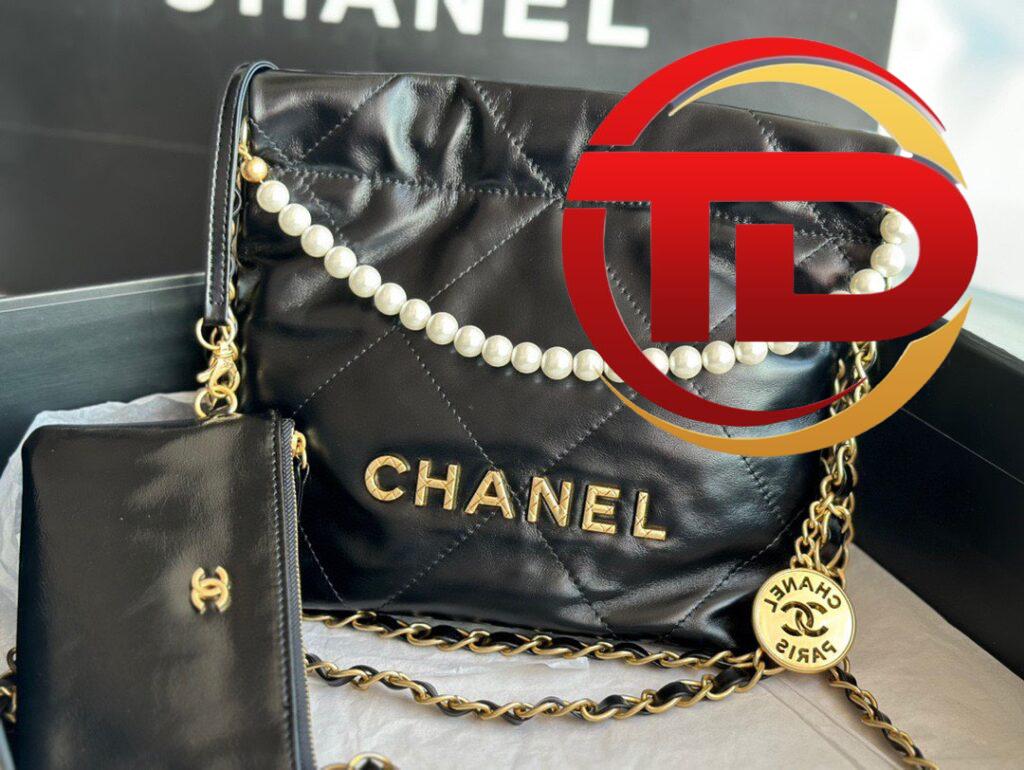 TÚI CHANEL 22 MINI SIZE HANDBAG DA ĐEN SIÊU CẤP