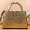 TÚI LV LOUIS VUITTON CAPUCINES BB SIÊU CẤP VÀNG BÓNG