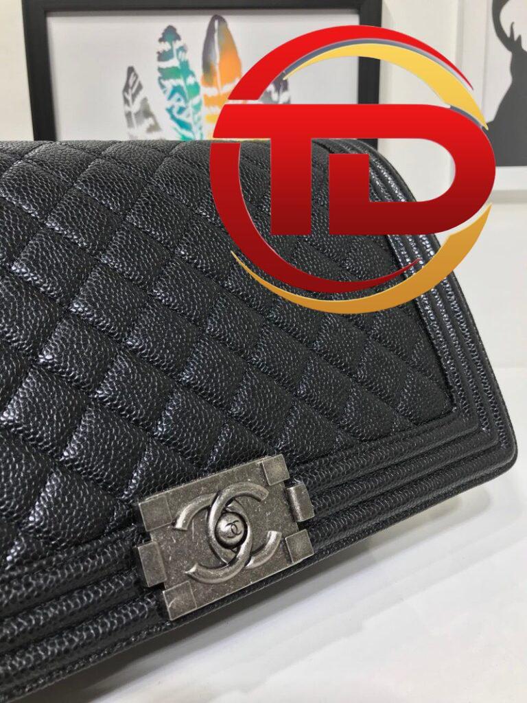 TÚI XÁCH CHANEL SAC BOY BLACK MEDIUM SIZE SIÊU CẤP