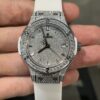 ĐỒNG HỒ HUBLOT CLASSIC FUSION MÀU TRẮNG ĐÍNH FULL KIM CƯƠNG MOISSANITE 38MM