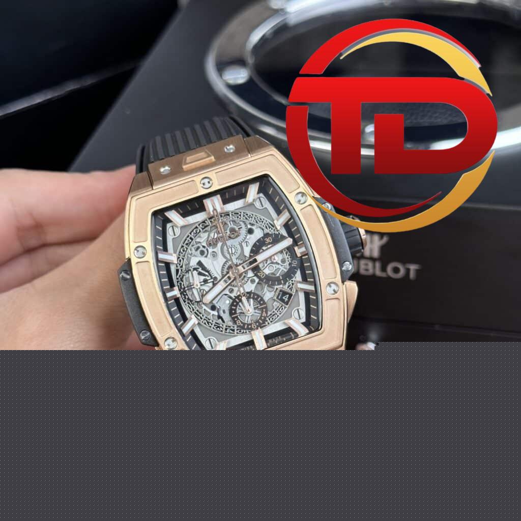 ĐỒNG HỒ HUBLOT SPIRIT OF BIG BANG VỎ KING GOLD MÀU ĐEN REP 1:1 MSF