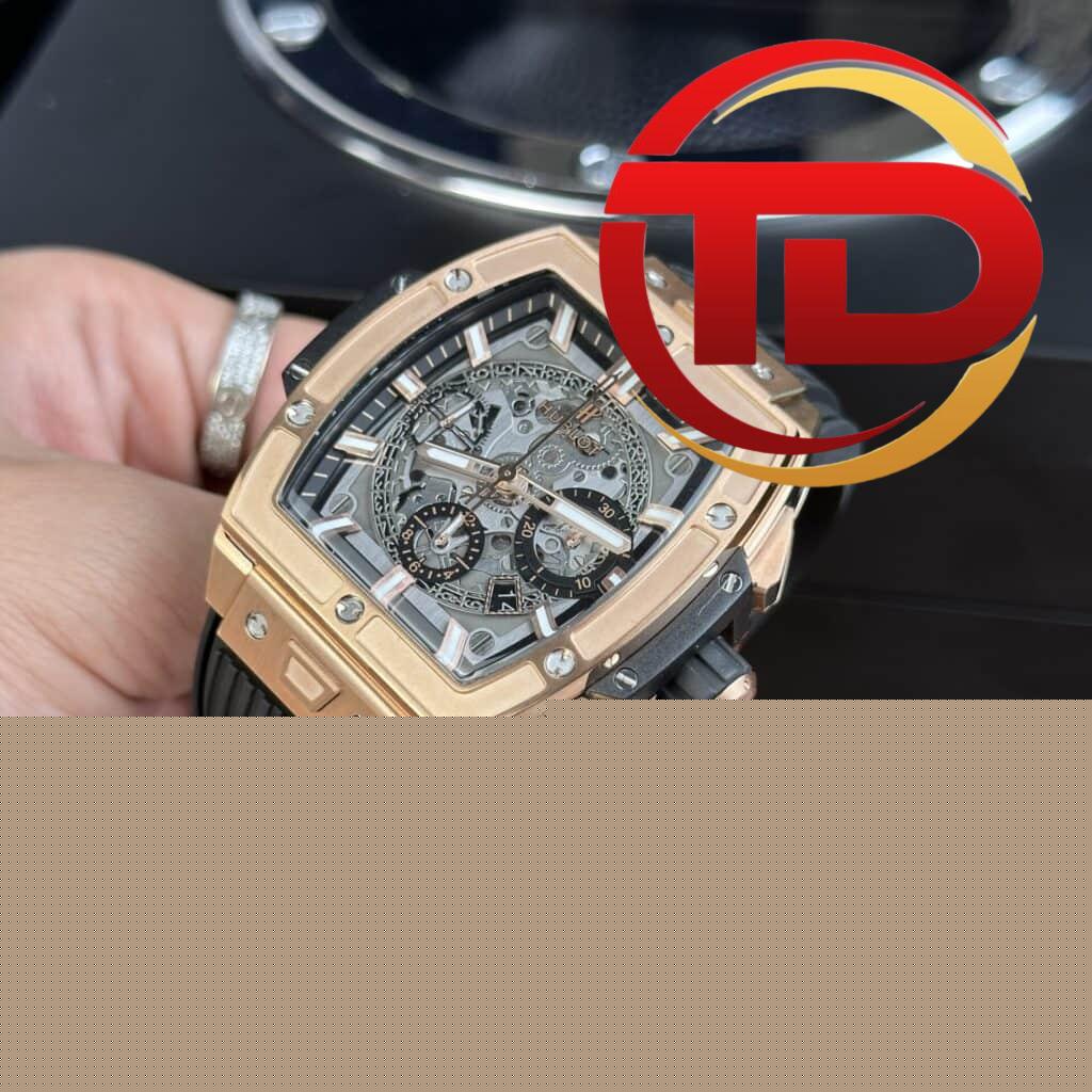 ĐỒNG HỒ HUBLOT SPIRIT OF BIG BANG VỎ KING GOLD MÀU ĐEN REP 1:1 MSF