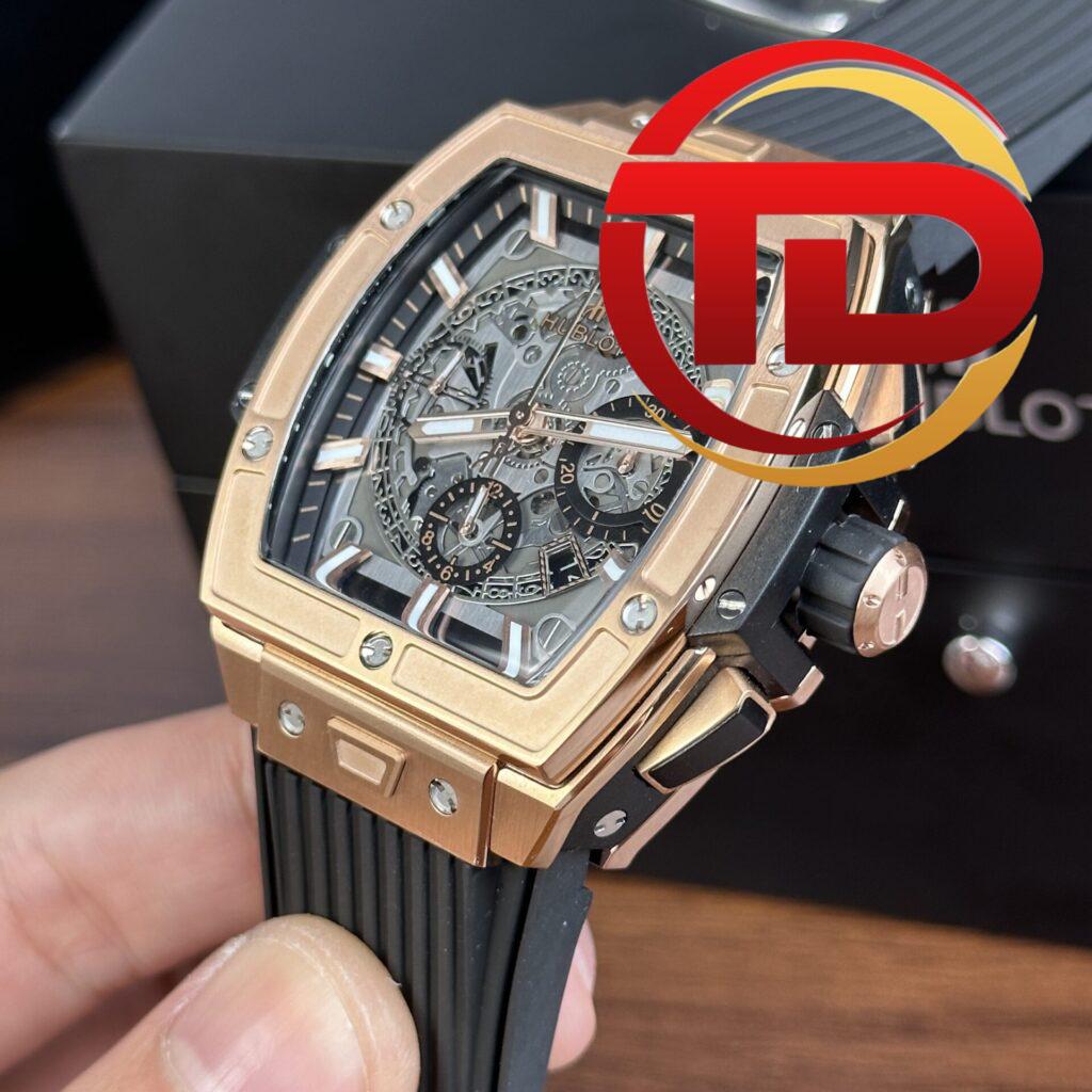 ĐỒNG HỒ HUBLOT SPIRIT OF BIG BANG VỎ KING GOLD MÀU ĐEN REP 1:1 MSF