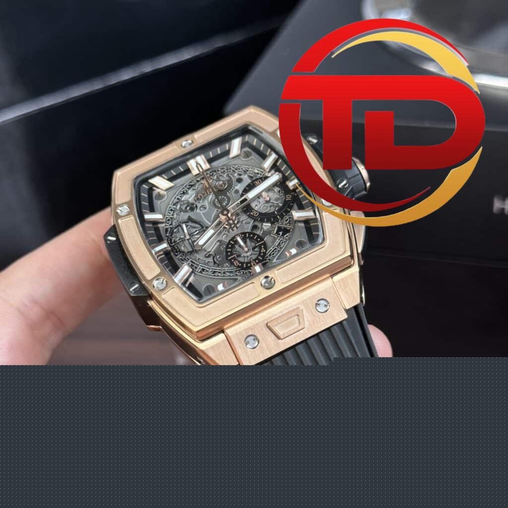 ĐỒNG HỒ HUBLOT SPIRIT OF BIG BANG VỎ KING GOLD MÀU ĐEN REP 1:1 MSF