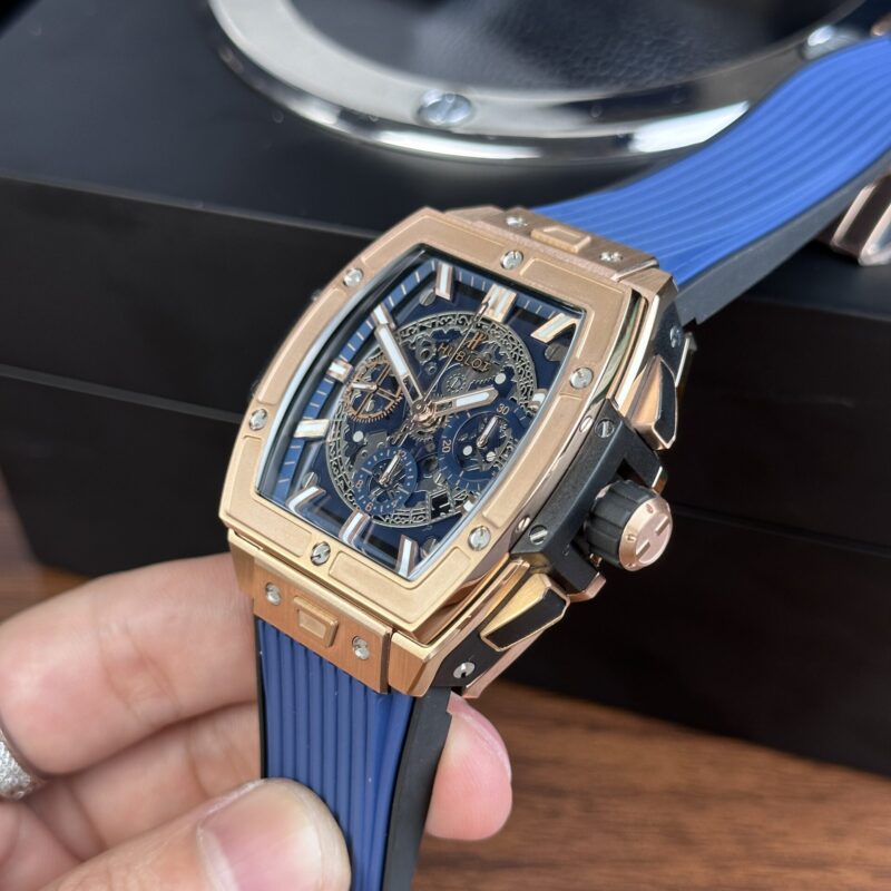 ĐỒNG HỒ HUBLOT SPIRIT OF BIG BANG VỎ KING GOLD MÀU XANH REP 1:1