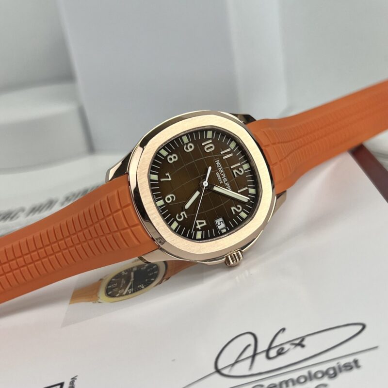 ĐỒNG HỒ PATEK PHILIPPE AQUANAUT 5167R MÀU CAM REP 1:1 CAO NHẤT 3K FACTORY