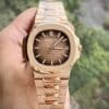 ĐỒNG HỒ PATEK PHILIPPE NAUTILUS 5711 MẶT CHOCOLATE VỎ VÀNG HỒNG REP 1:1 3K FACTORY
