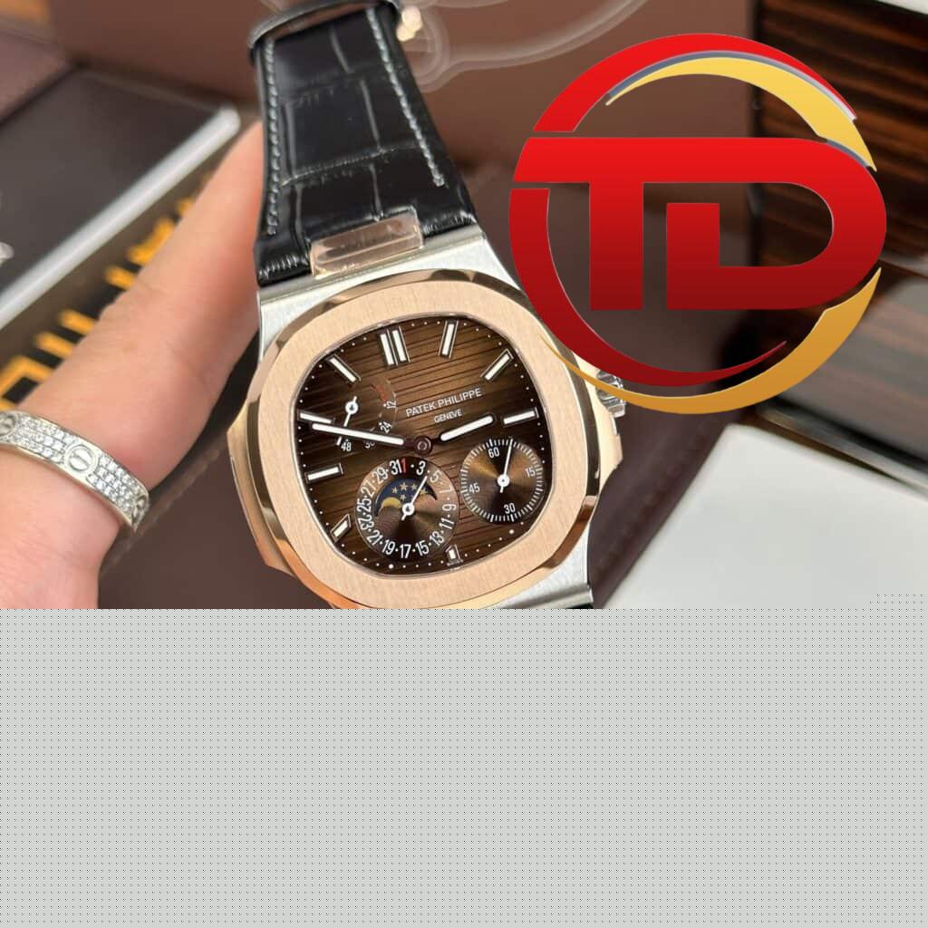 ĐỒNG HỒ NAM PATEK PHILIPPE NAUTILUS 5712R MẶT SỐ NÂU REP 1:1 GR FACTORY