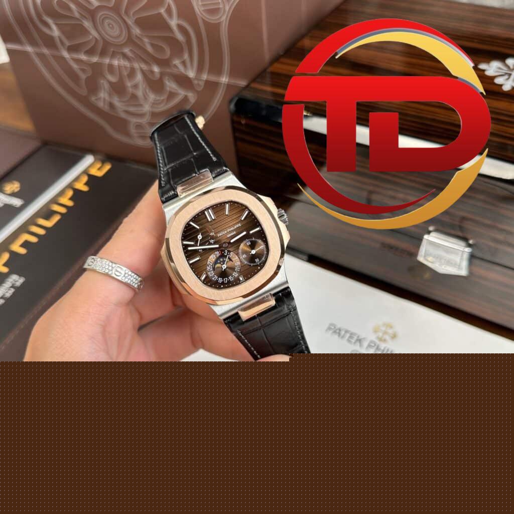 ĐỒNG HỒ NAM PATEK PHILIPPE NAUTILUS 5712R MẶT SỐ NÂU REP 1:1 GR FACTORY