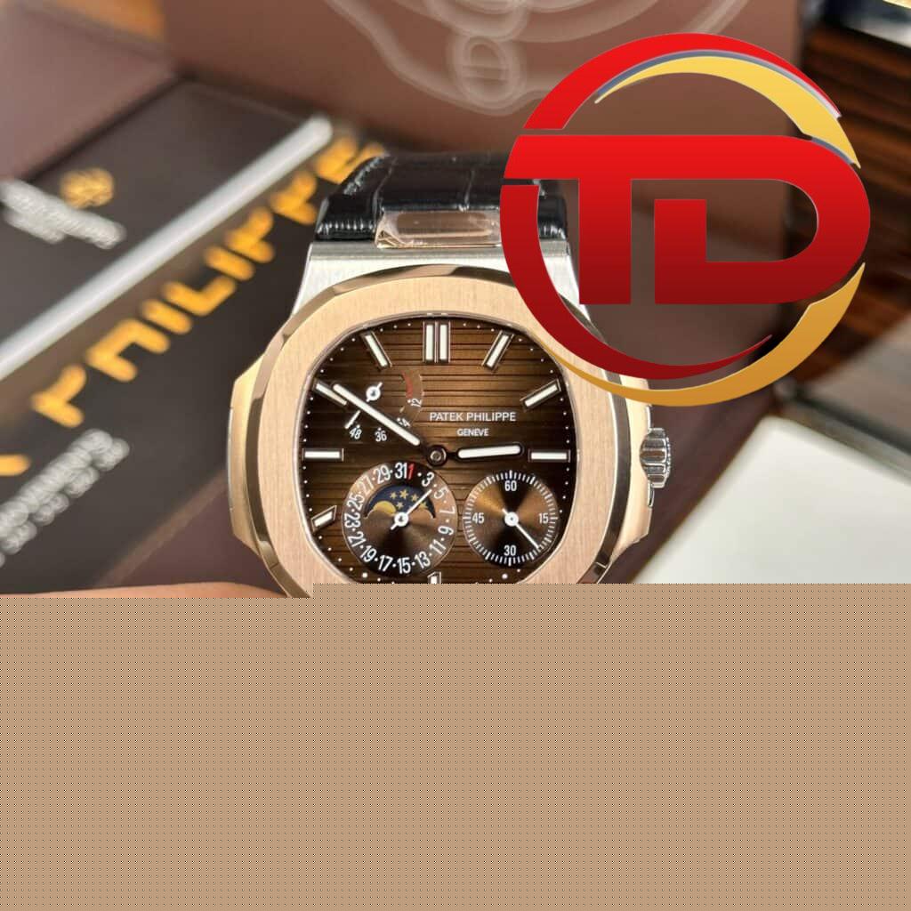 ĐỒNG HỒ NAM PATEK PHILIPPE NAUTILUS 5712R MẶT SỐ NÂU REP 1:1 GR FACTORY