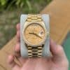 ĐỒNG HỒ ROLEX DAY-DATE 128348RBR MÀU VÀNG NIỀNG ĐÁ REP 11 EW 36MM